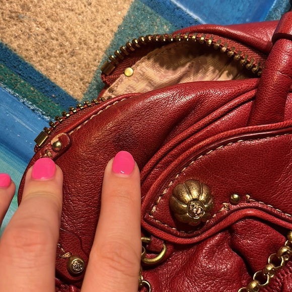 Juicy Couture Red Leather Bag - Picture 5 of 8
